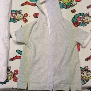 Gray women Hooded Shirt
